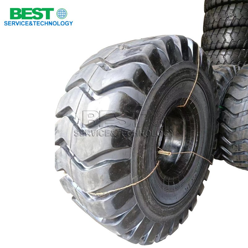 Air filled pneumatic forklift tires for construction and outdoor operations