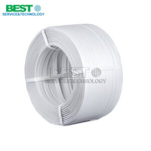 PP fiber strapping securing plywood bundles for domestic and export shipping