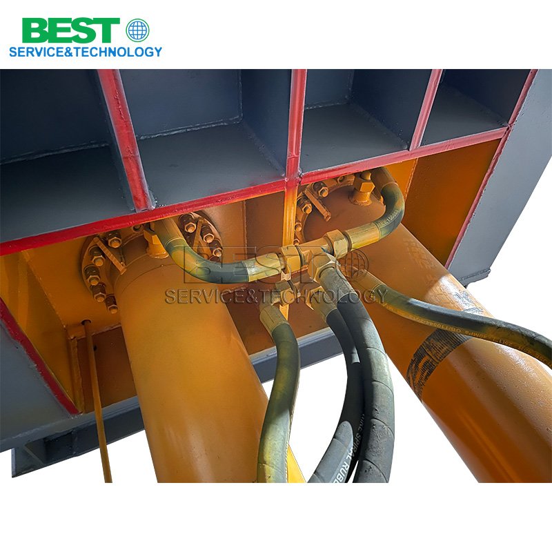 Stable structure waste metal pre‑press machine with high pressure hydraulic system