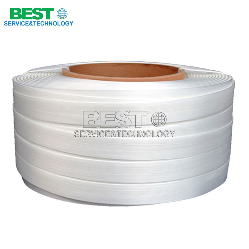Industrial polyester composite strapping coil for heavy load securing