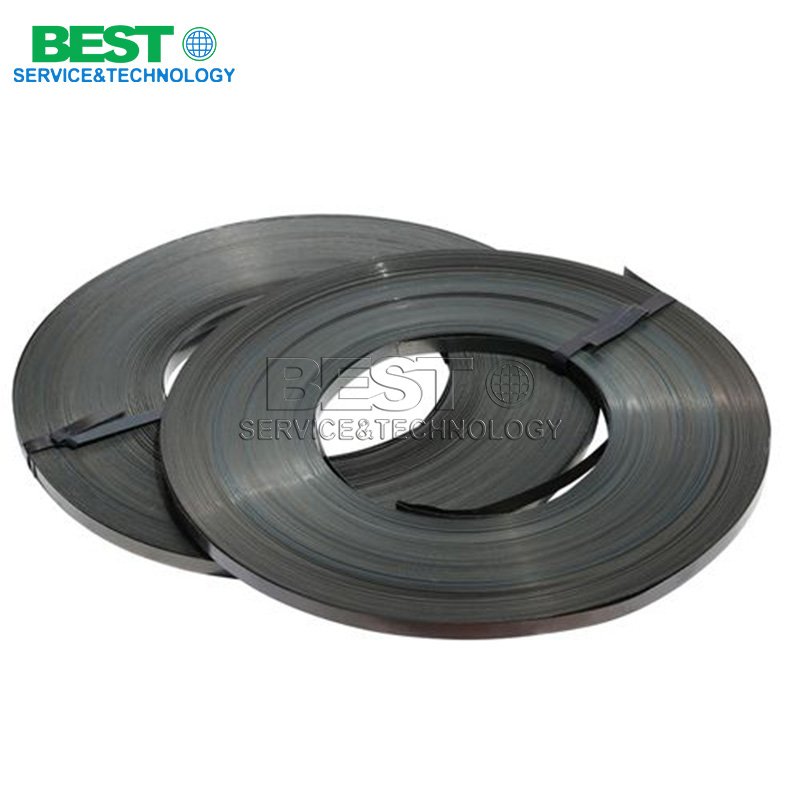 High-strength painted steel strapping coil for industrial packaging applications