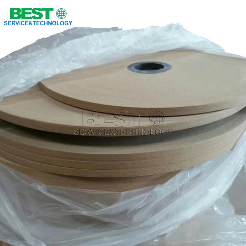 High‑tack glue tape detail, flexible adhesive tape for plywood veneer splicing