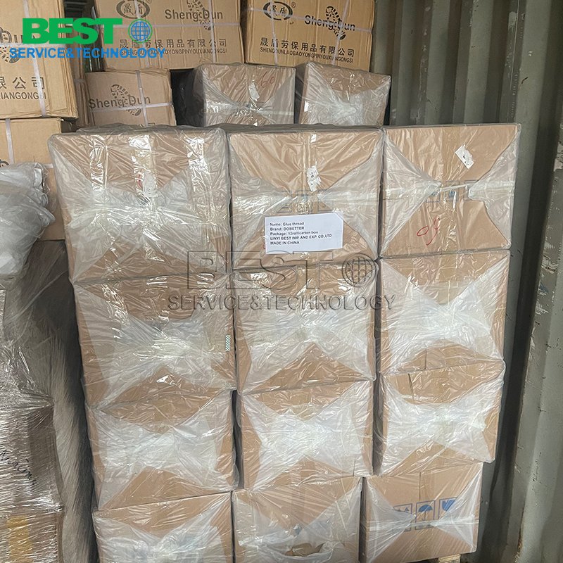 Industrial glue thread used in plywood veneer composer machine for panel assembly