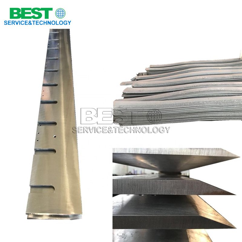 Custom size knife blade matched for plywood veneer rotary cutting machine