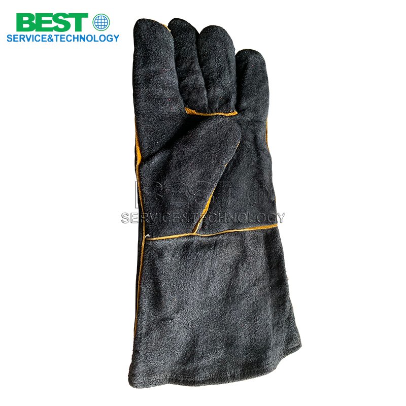Reinforced cotton gloves for abrasion resistance in construction and factory work