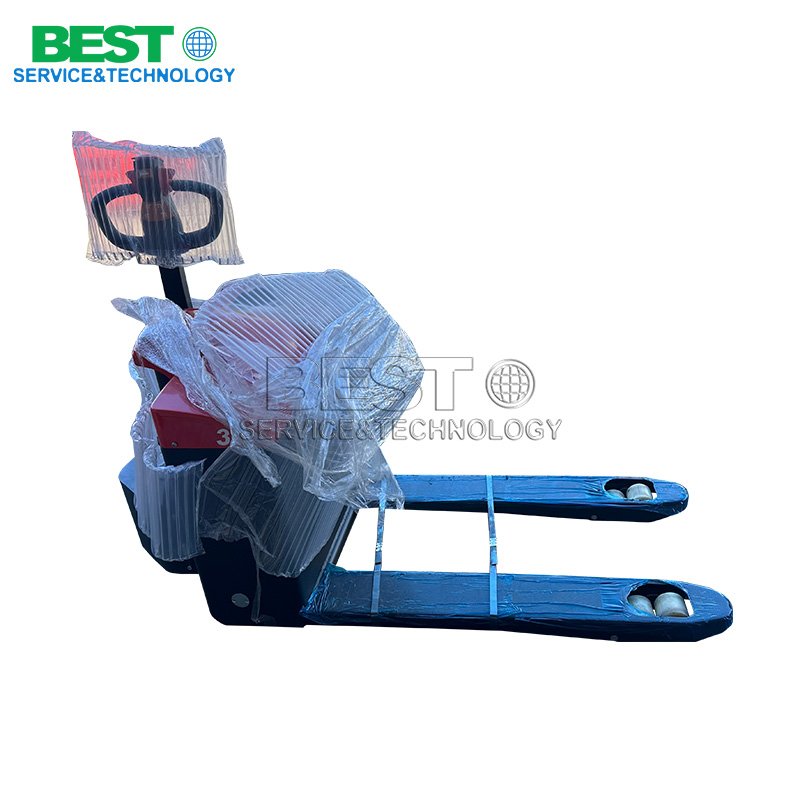 Electric pallet jack used for warehouse and logistics material handling