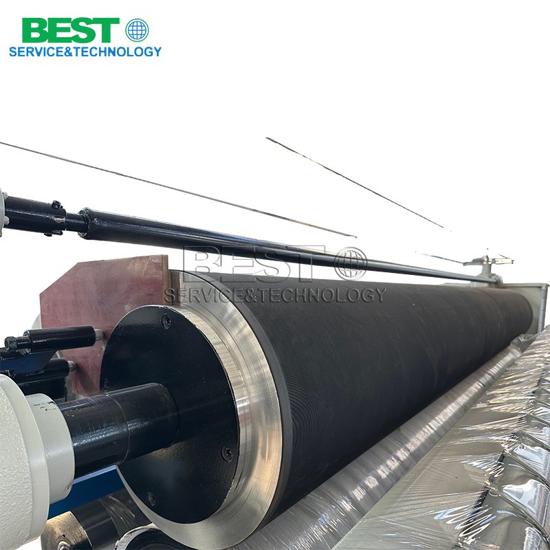 Even‑grooved glue roller with stable glue coating for veneer gluing process