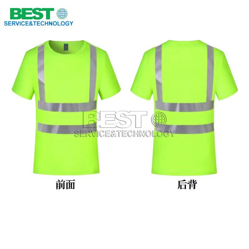 Durable reflective safety vest with strong light‑reflective strips for industrial warning