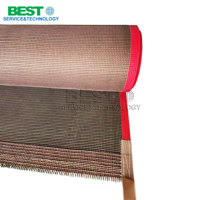 Fine woven teflon mesh belt with heat resistance for veneer drying conveyor