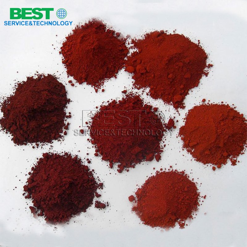 High tinting strength iron oxide red yellow powder pigment for plywood glue coloring