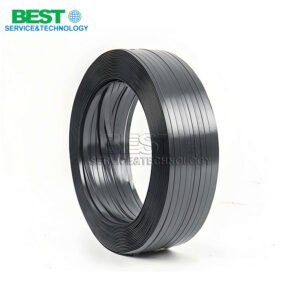 High-strength black PET strapping roll for industrial packaging