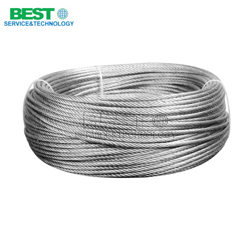 High strength stainless steel wire rope coil for marine and lifting applications