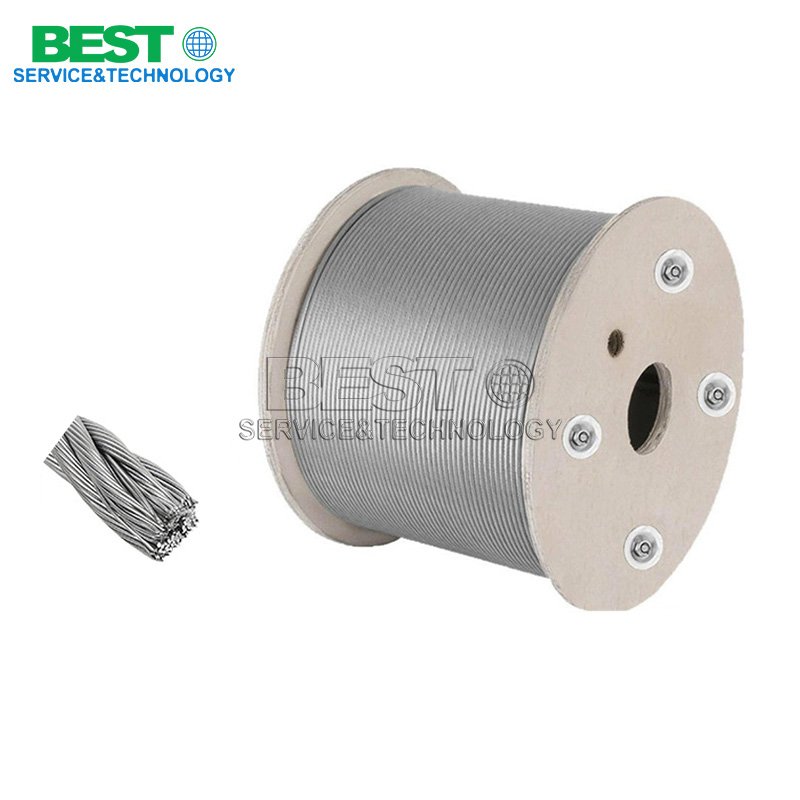 Stainless steel wire rope used in marine and offshore lifting systems
