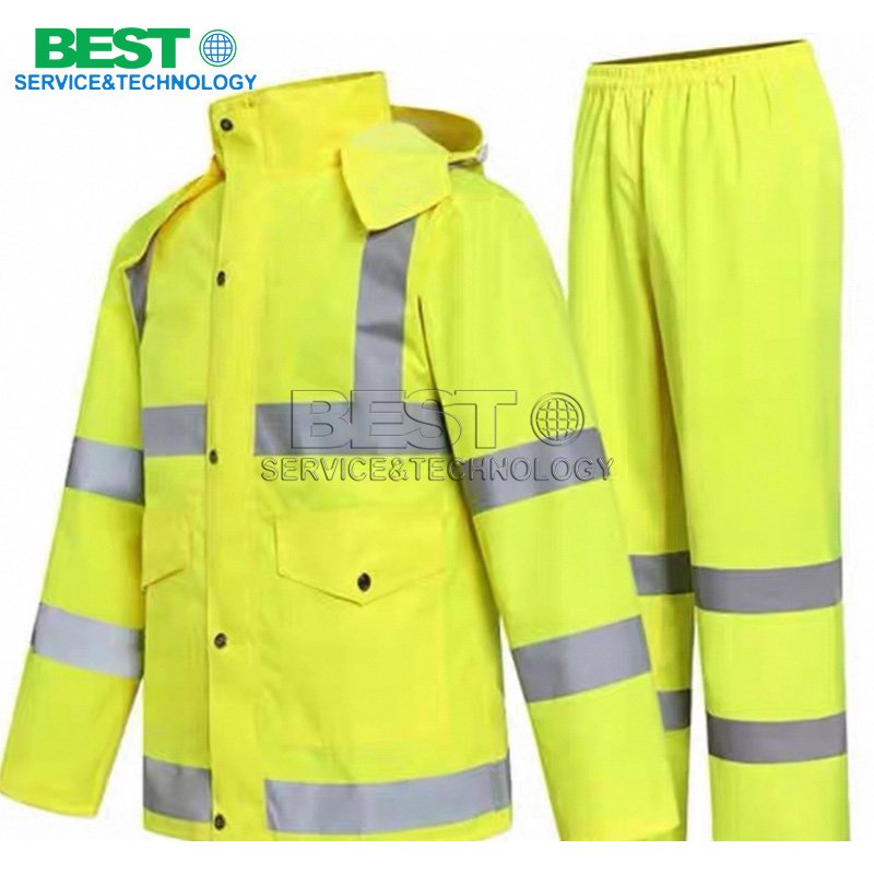 High visibility orange safety vest for warehouse and road safety use