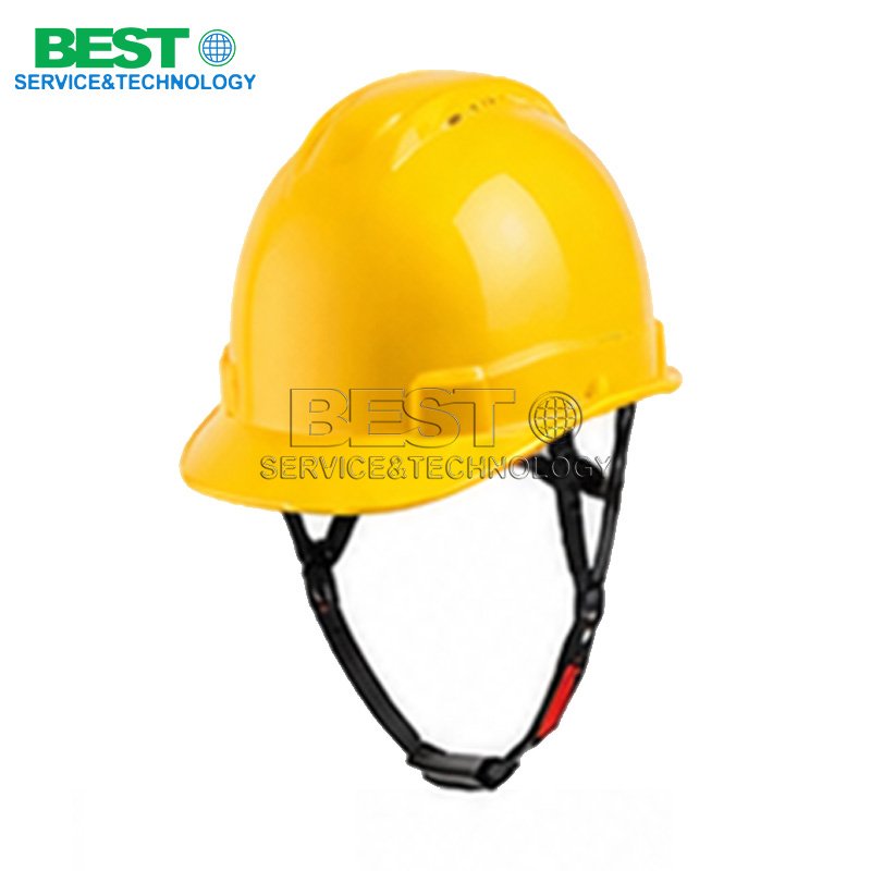 yellow industrial safety helmet construction site head protection PPE equipment