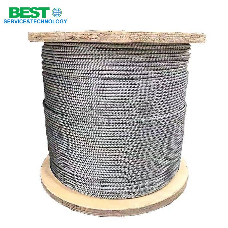 galvanized steel wire rope construction crane lifting cable industrial heavy duty rope