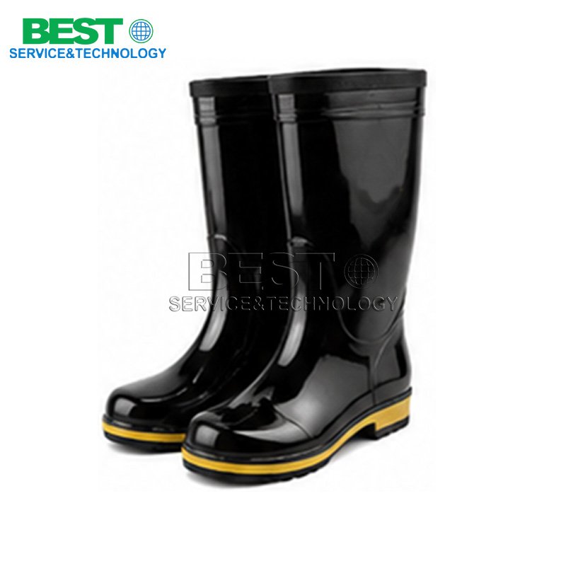 industrial rain boots waterproof anti slip safety footwear PPE rubber boots